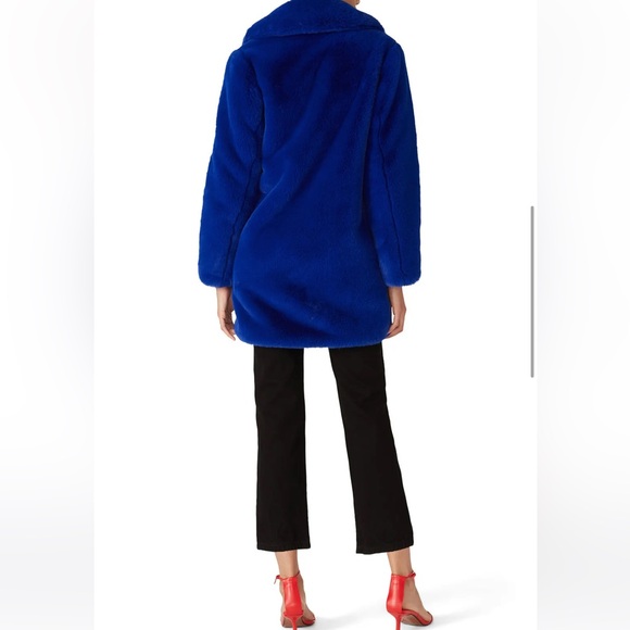 Noize Faux Fur Sapphire Coat size XS - Picture 4 of 16